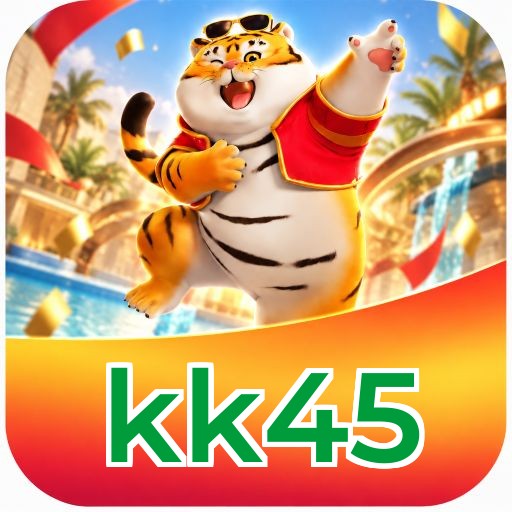 Interface da plataforma kk45 mostrando slots populares e bônus de boas-vindas